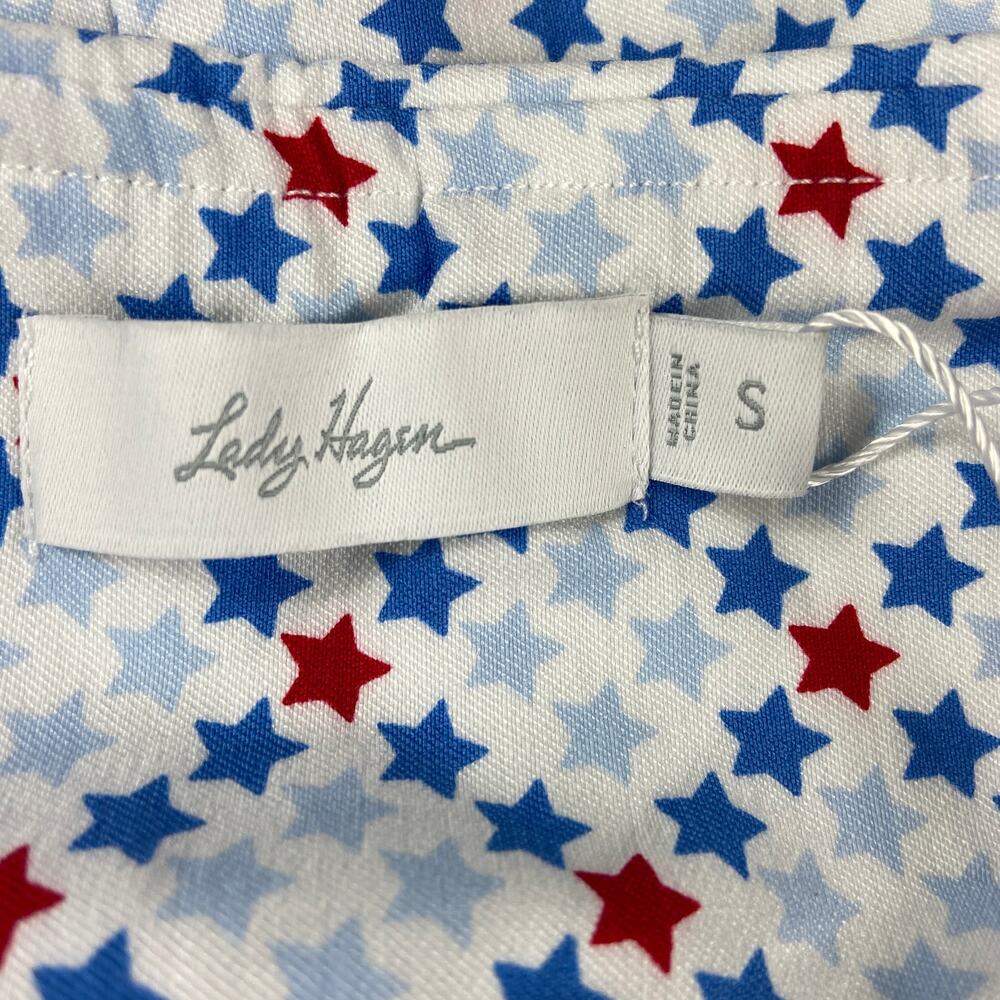 Nwt Lady Hagen 17" Tummy Control Pull on Golf Skort Star Print Size Small - Picture 6 of 8